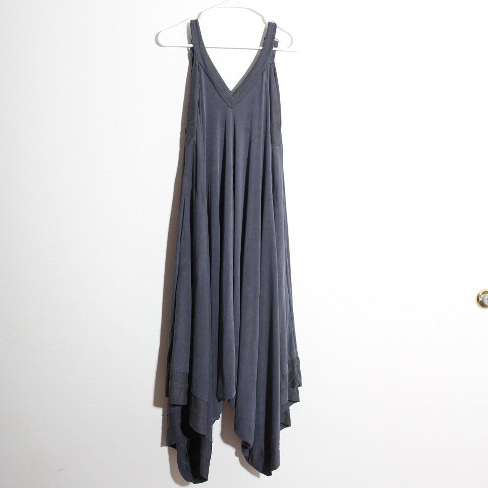 Free People FP Movement Seven Stars Onesie Jumpsuit Wide Leg Overall Gray Small - Picture 2 of 16
